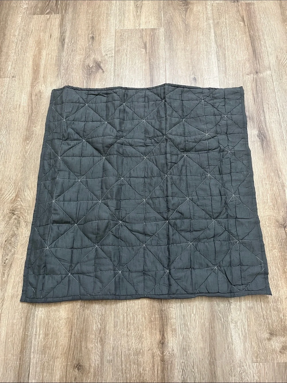 West Elm Quilted Euro Sham with Contrast Stitching